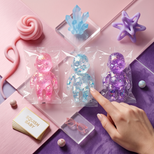 Load image into Gallery viewer, TPR Glitter Baby Squishy Fidget Toy for Stress Relief
