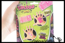 Load image into Gallery viewer, 6 Pack of Tattoo Gel Pens - Fake Tattoo Fun with Stencils -
