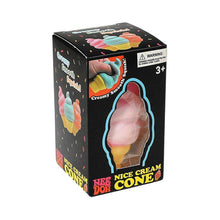Load image into Gallery viewer, 12PCS - Replica Ice Cream Cone Squishy Toy – Non Authentic Nee Doh Style Stress Toy
