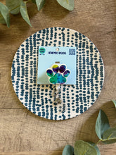 Load image into Gallery viewer, Watercolor Tie Dye Paw Print Badge Reel
