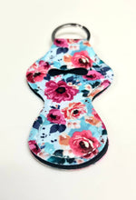 Load image into Gallery viewer, Chapstick Holder Keychain: Watercolor Floral
