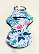 Load image into Gallery viewer, Chapstick Holder Keychain: Floral
